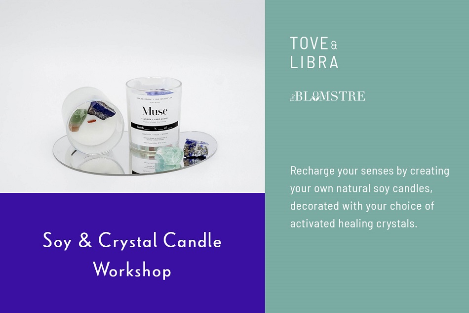 Soy & Crystal Candle Making Workshop - Tove & Libra